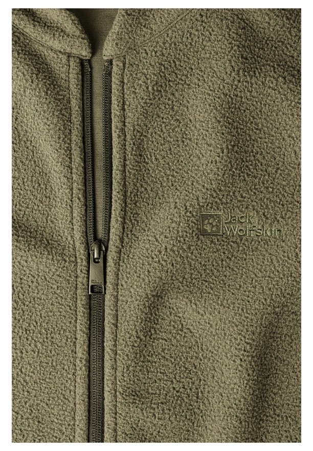 Olive Men Jack Wolfskin Light Curl Fleece Jackets | 18228129
