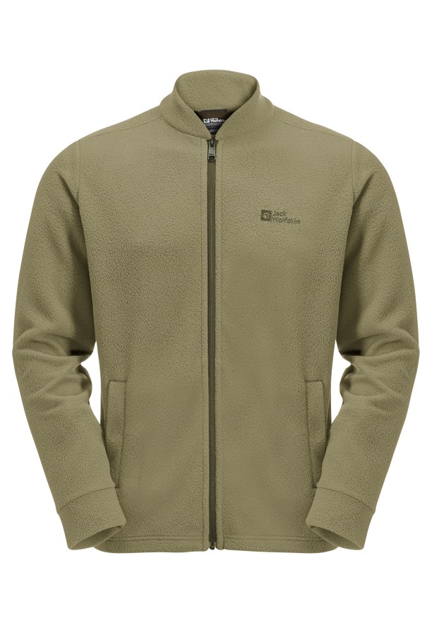 Olive Men Jack Wolfskin Light Curl Fleece Jackets | 18228129