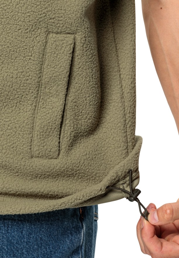 Olive Men Jack Wolfskin Light Curl Vest | 47569582