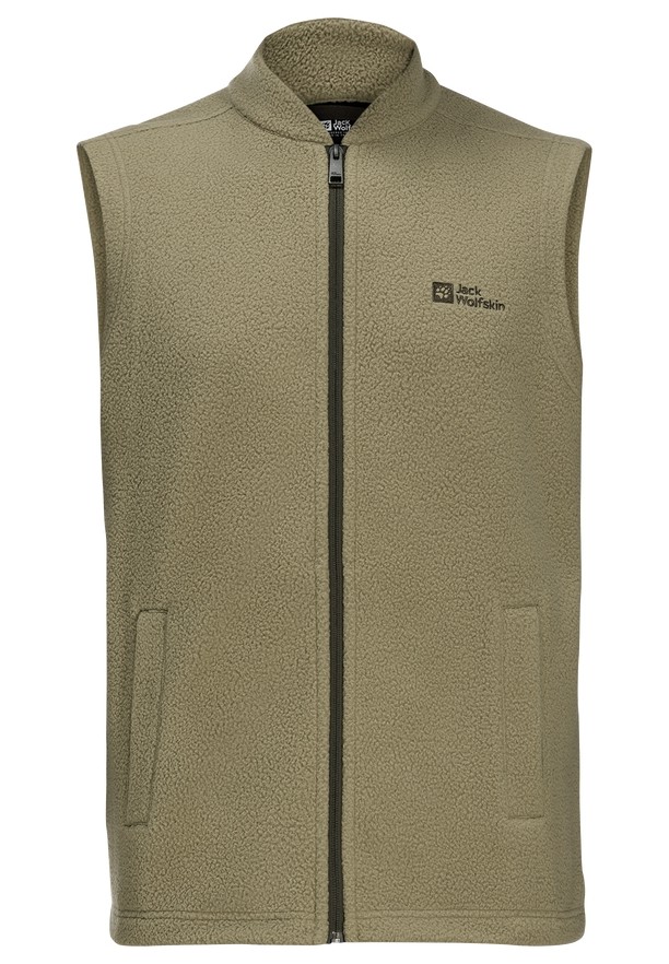 Olive Men Jack Wolfskin Light Curl Vest | 47569582
