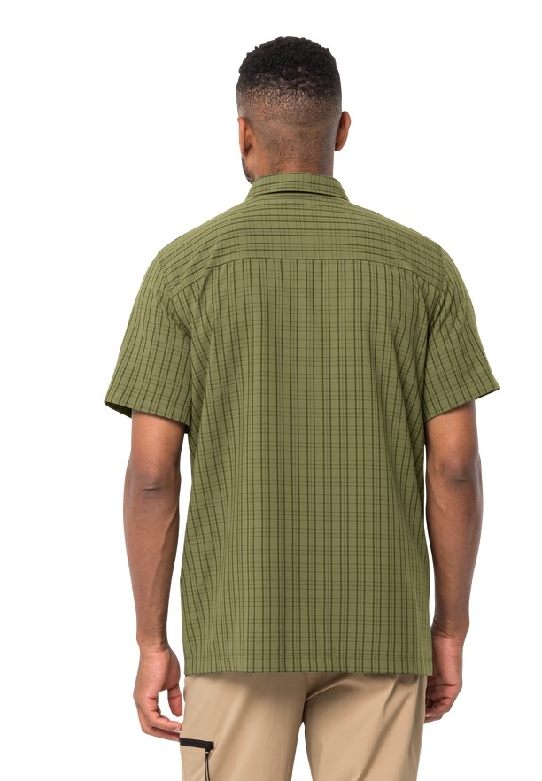 Olive Men Jack Wolfskin Thompson Shirts | 72963934