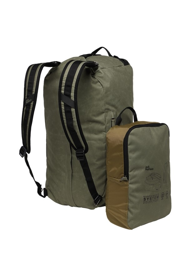 Olive Men Jack Wolfskin Traveltopia 45 Duffle Bags | 74139296