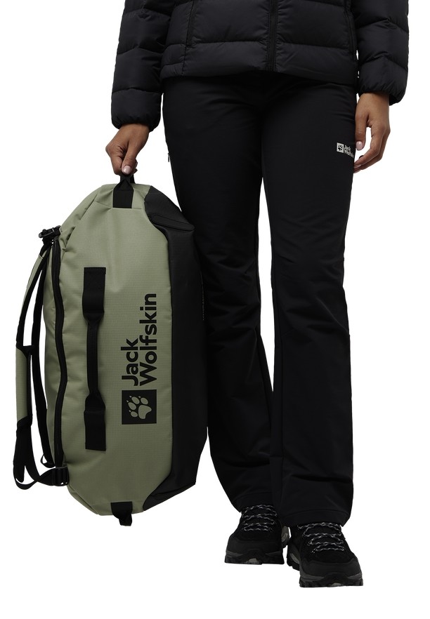 Olive Women Jack Wolfskin All-in 35 Duffle Bags | 81434213