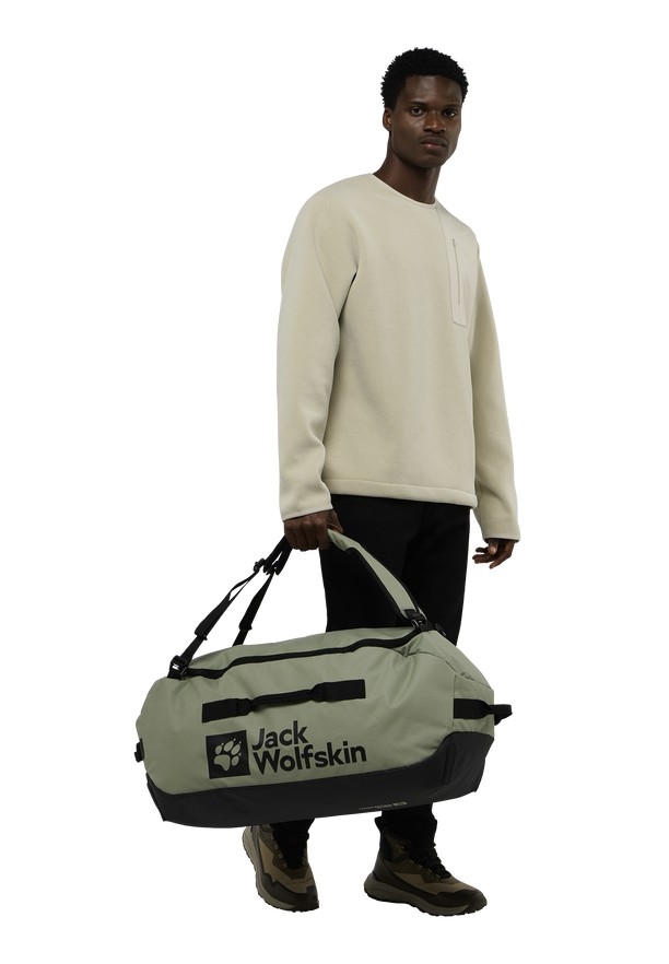 Olive Women Jack Wolfskin All-in 65 Duffle Bags | 31831389