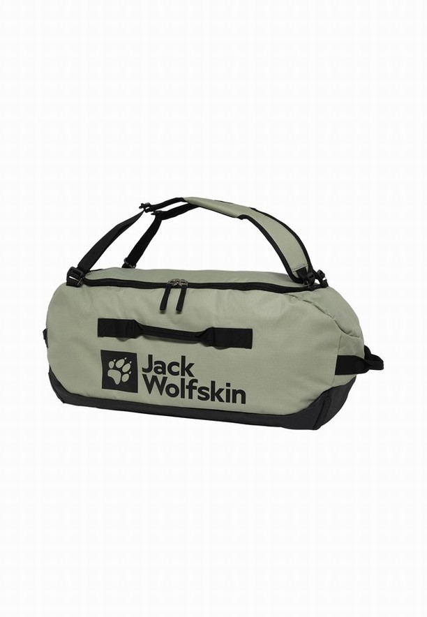 Olive Women Jack Wolfskin All-in 65 Duffle Bags | 31831389