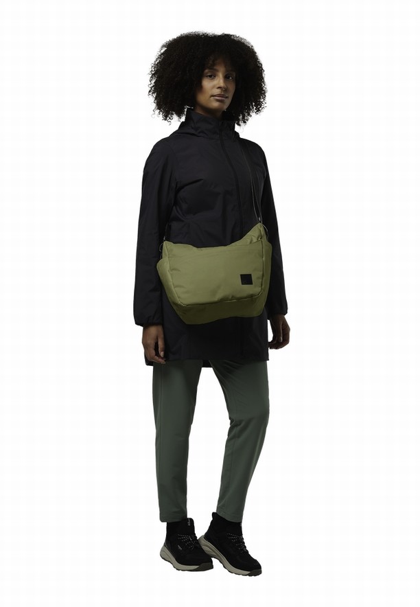 Olive Women Jack Wolfskin Burgweg Shoulder Bags | 78048413