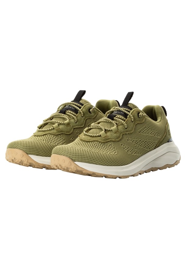 Olive Women Jack Wolfskin Dromoventure Knit Low Outdoor Shoes | 36525734