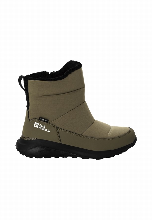 Olive Women Jack Wolfskin Dromoventure Texapore Winter Boots | 75072404