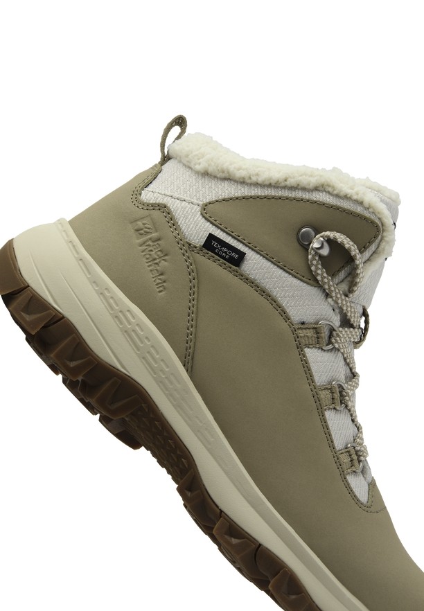 Olive Women Jack Wolfskin Everquest Texapore Mid Winter Shoes | 17779718