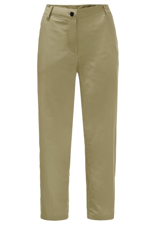 Olive Women Jack Wolfskin Kalahari 7/8 Pants | 96837530