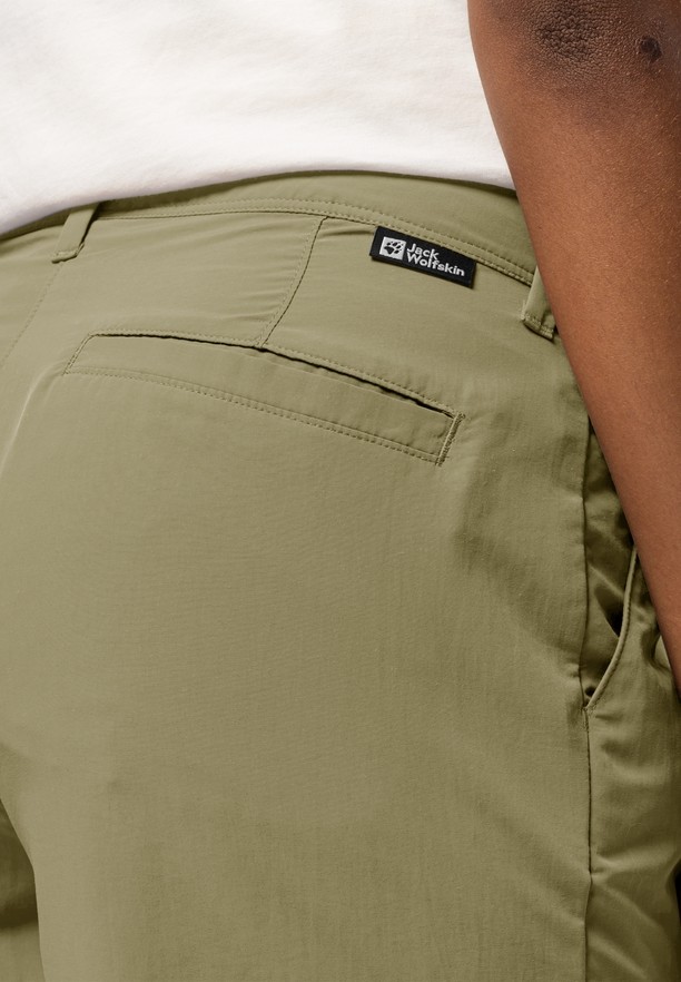 Olive Women Jack Wolfskin Kalahari 7/8 Pants | 96837530