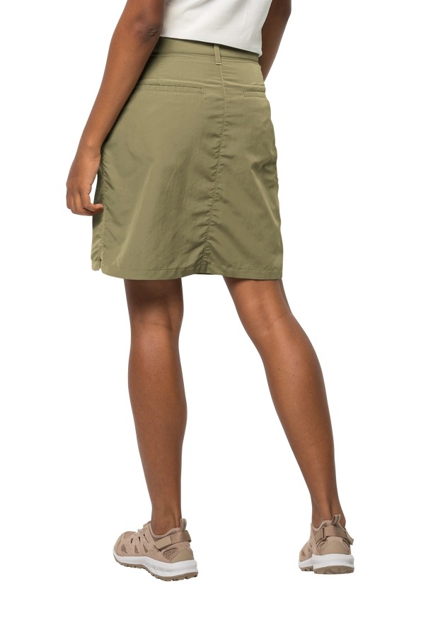 Olive Women Jack Wolfskin Kalahari Skorts | 10242078