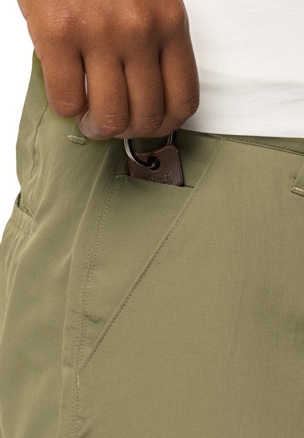 Olive Women Jack Wolfskin Kalahari Skorts | 10242078