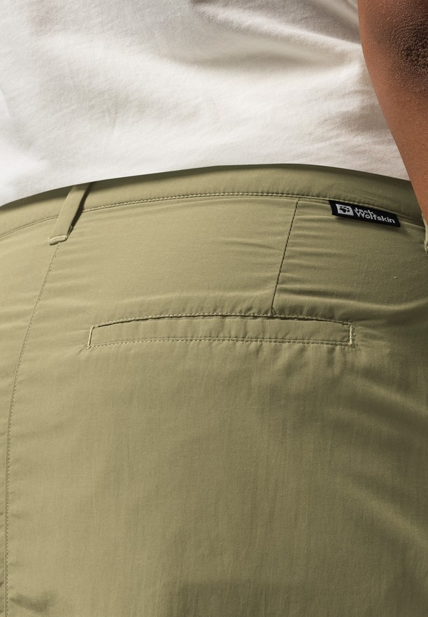 Olive Women Jack Wolfskin Kalahari Skorts | 10242078