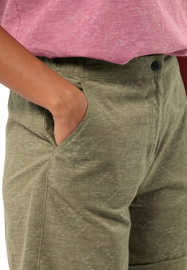 Olive Women Jack Wolfskin Karana Shorts | 13243367