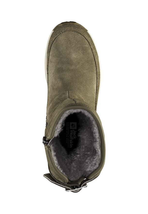 Olive Women Jack Wolfskin Queenstown Texapore Boot H Winter Boots | 43361092
