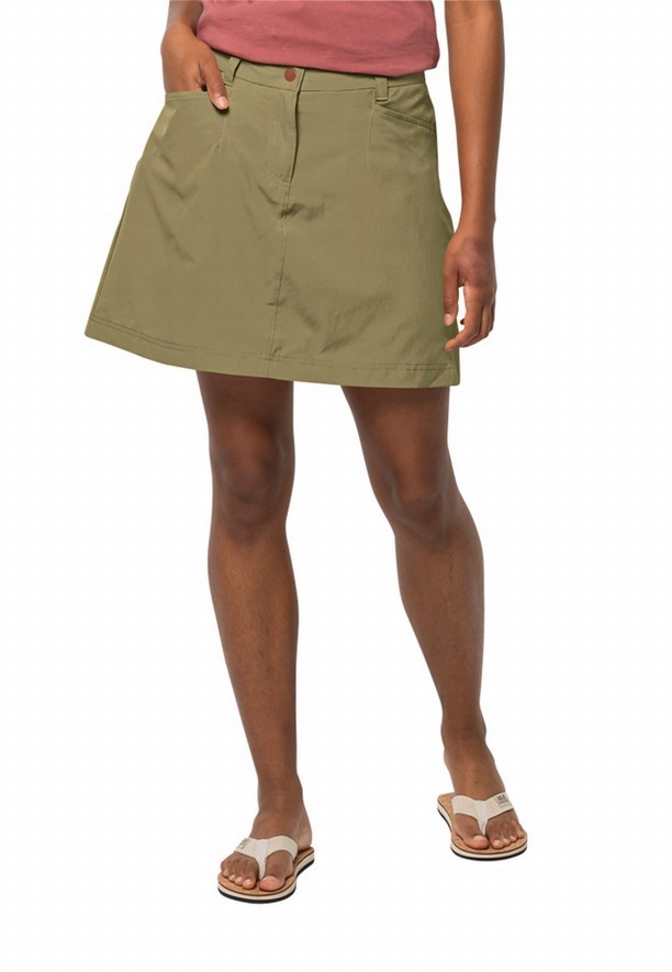 Olive Women Jack Wolfskin Sonora Skorts | 38603672