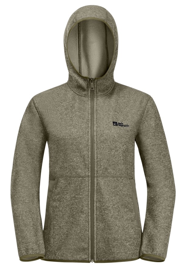 Olive Women Jack Wolfskin Tannenspur Fleece Jackets | 95804847