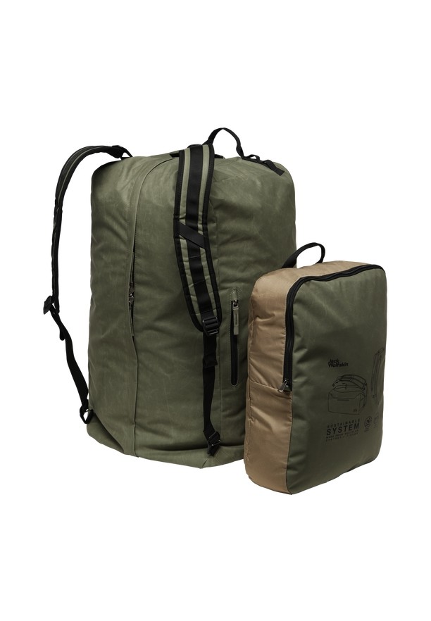 Olive Women Jack Wolfskin Traveltopia 85 Duffle Bags | 85359544