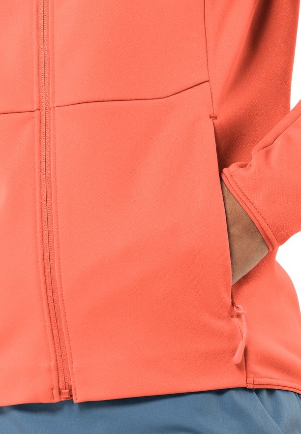 Orange Women Jack Wolfskin Alpgrat Fz Fleece Jackets | 35594982