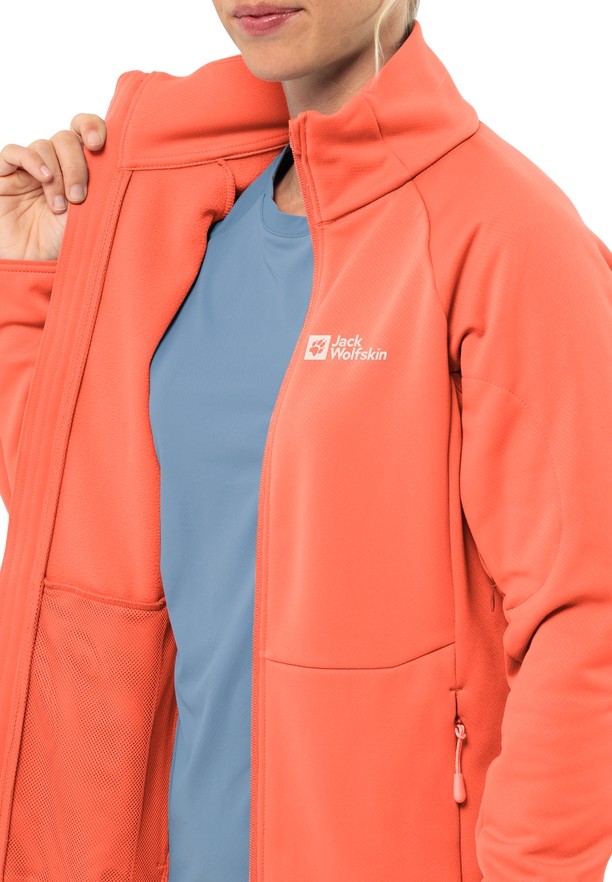 Orange Women Jack Wolfskin Alpgrat Fz Fleece Jackets | 35594982