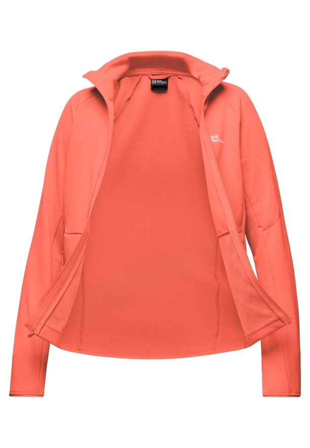 Orange Women Jack Wolfskin Alpgrat Fz Fleece Jackets | 35594982