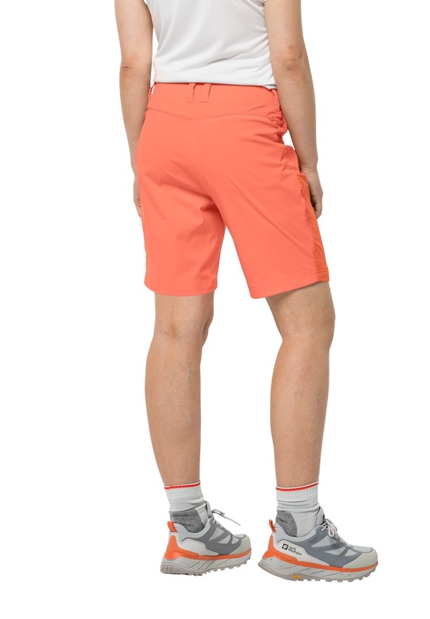 Orange Women Jack Wolfskin Glastal Shorts | 21922710