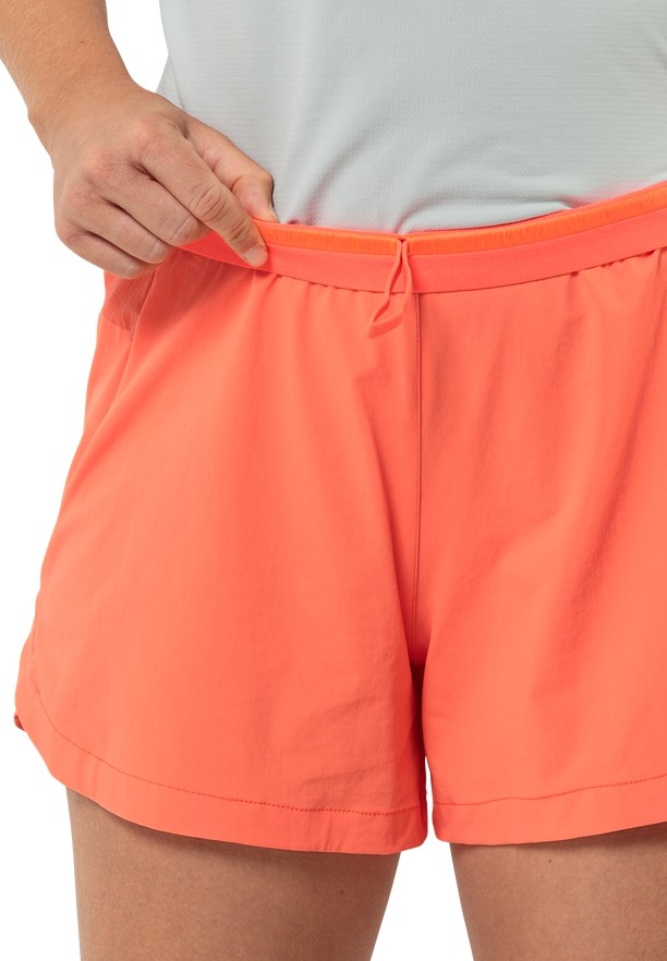 Orange Women Jack Wolfskin Prelight 2in1 Shorts | 87084824