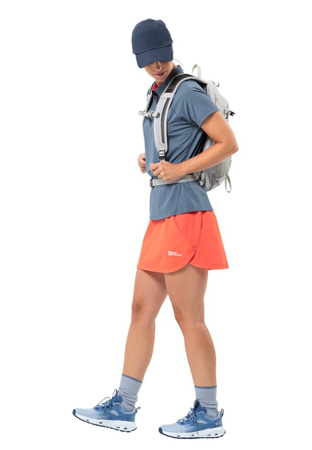 Orange Women Jack Wolfskin Prelight Chill Skorts | 98434347