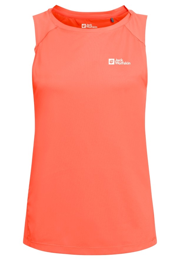 Orange Women Jack Wolfskin Prelight Chill Tank Top | 94988332