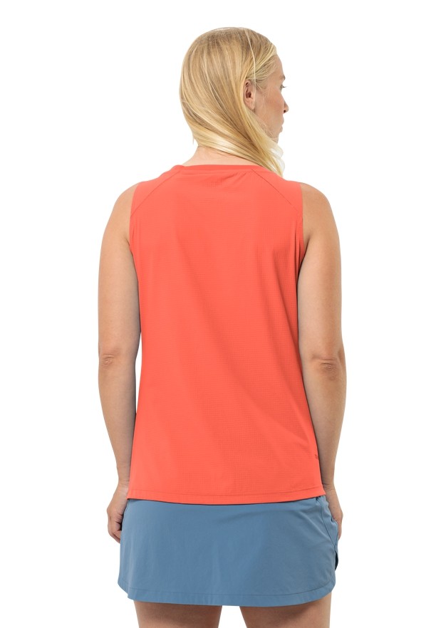 Orange Women Jack Wolfskin Prelight Chill Tank Top | 94988332