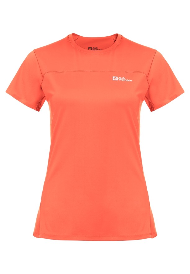 Orange Women Jack Wolfskin Prelight Chill T Shirts | 57211157