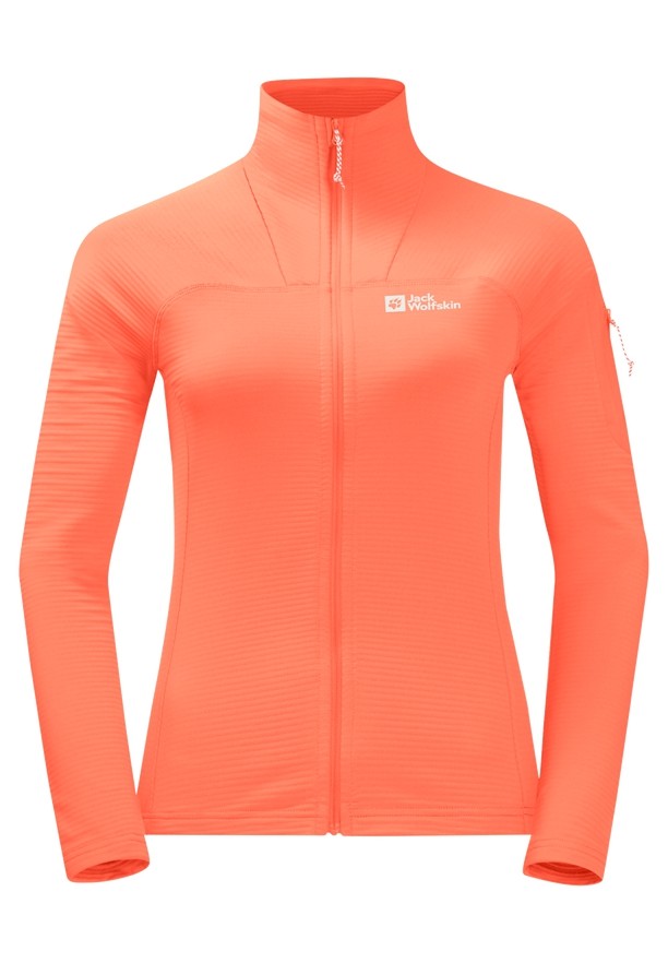 Orange Women Jack Wolfskin Prelight Fz Fleece Jackets | 17948687