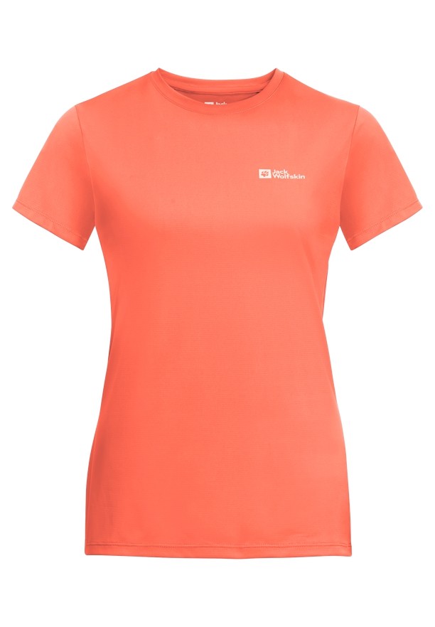 Orange Women Jack Wolfskin Prelightrail T Shirts | 30394288