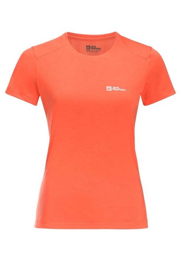 Orange Women Jack Wolfskin Vonnan S/s T Shirts | 85309636