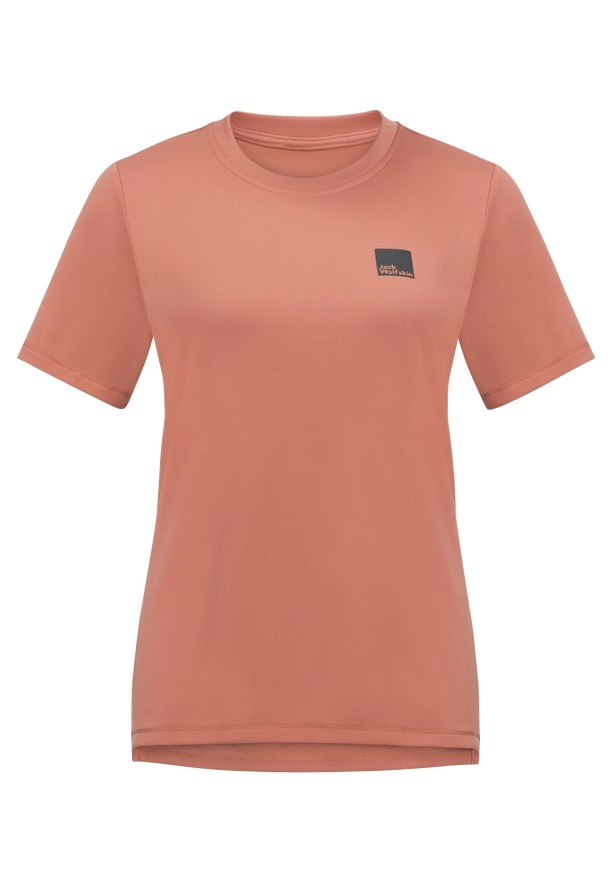 Pink Women Jack Wolfskin Bike Commute T Shirts | 15284431