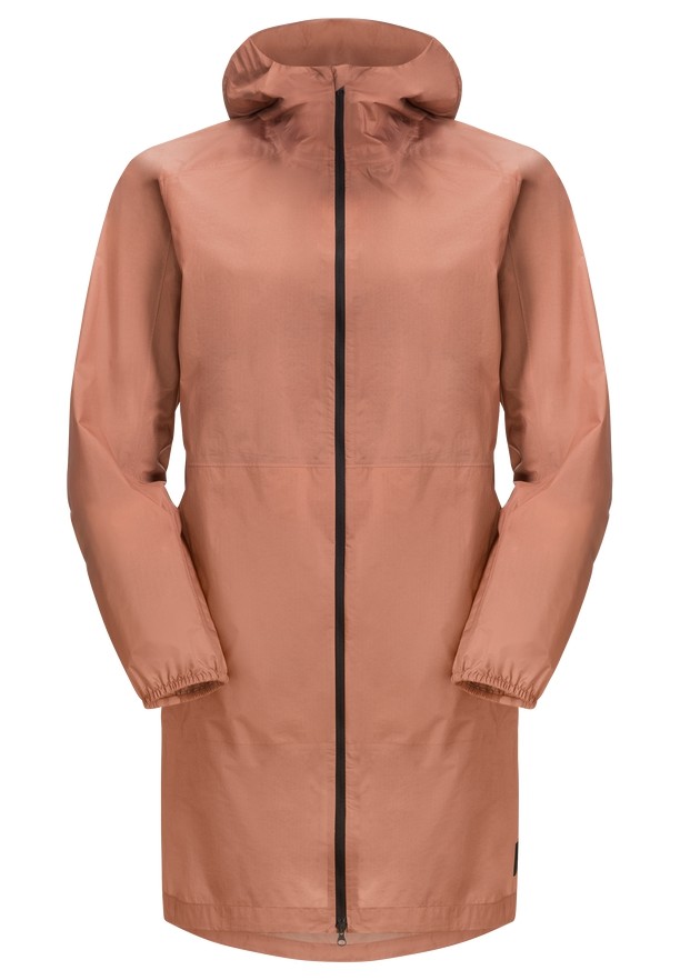 Pink Women Jack Wolfskin Gutleut Rain Coats | 35201908