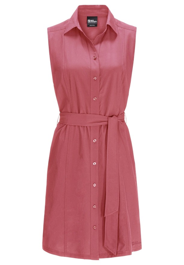 Pink Women Jack Wolfskin Sonora Dress | 28140531