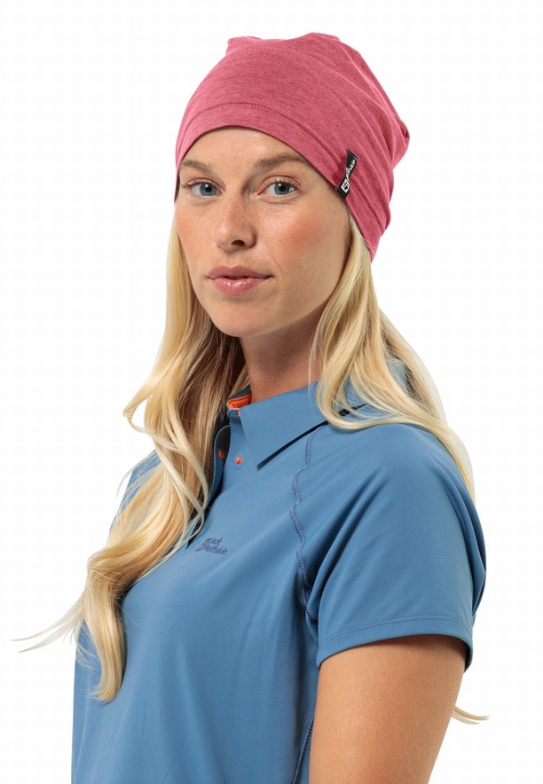 Pink Women Jack Wolfskin Travel Hats | 42280136