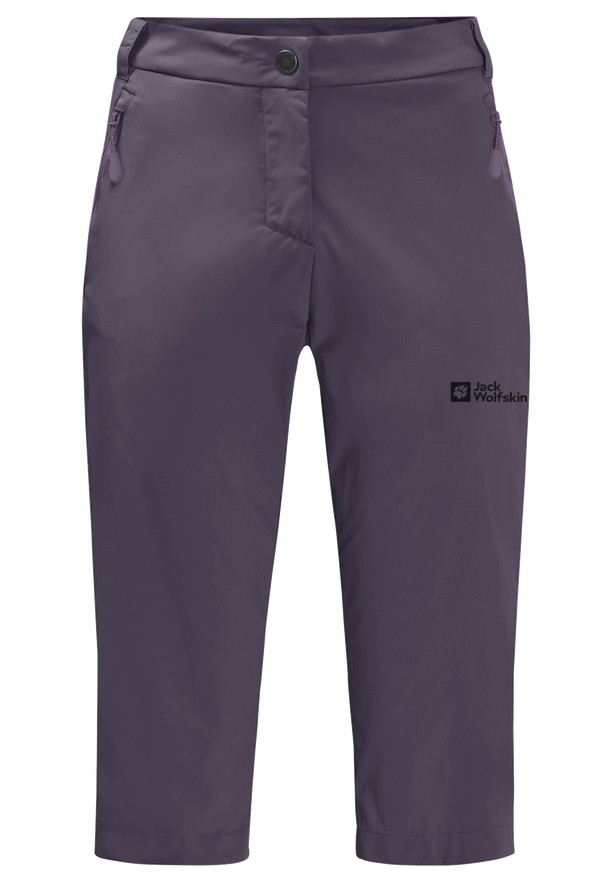 Purple Women Jack Wolfskin Activate Light 3/4 Pants | 98363076