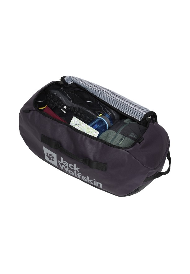 Purple Women Jack Wolfskin All-in 65 Duffle Bags | 67451890