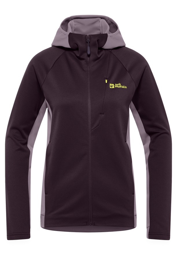 Purple Women Jack Wolfskin Alpgrat Xt Fleece Jackets | 28212370