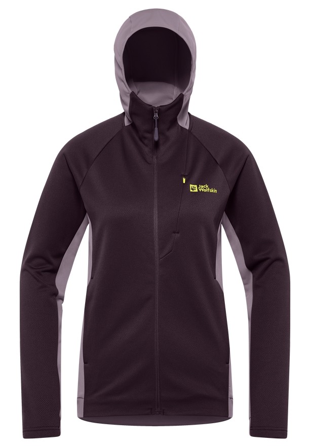 Purple Women Jack Wolfskin Alpgrat Xt Fleece Jackets | 28212370