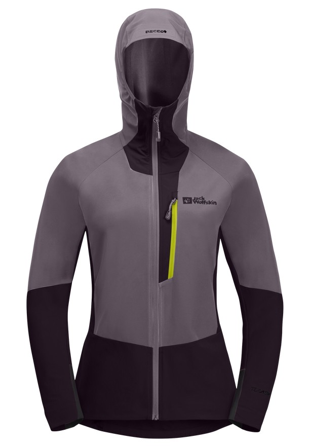 Purple Women Jack Wolfskin Alpspitze Hoody Jackets | 48273249