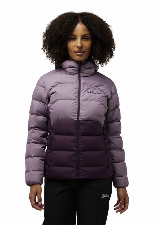 Purple Women Jack Wolfskin Ather Down Jackets | 33820301