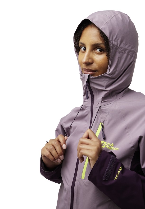 Purple Women Jack Wolfskin Eagle Peak 2l Rain Jackets | 57330248