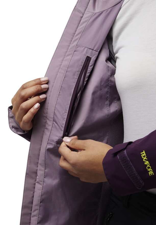 Purple Women Jack Wolfskin Eagle Peak 2l Rain Jackets | 57330248