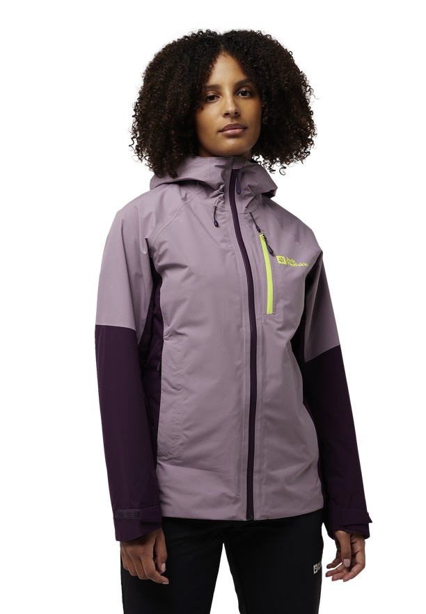 Purple Women Jack Wolfskin Eagle Peak 2l Rain Jackets | 57330248