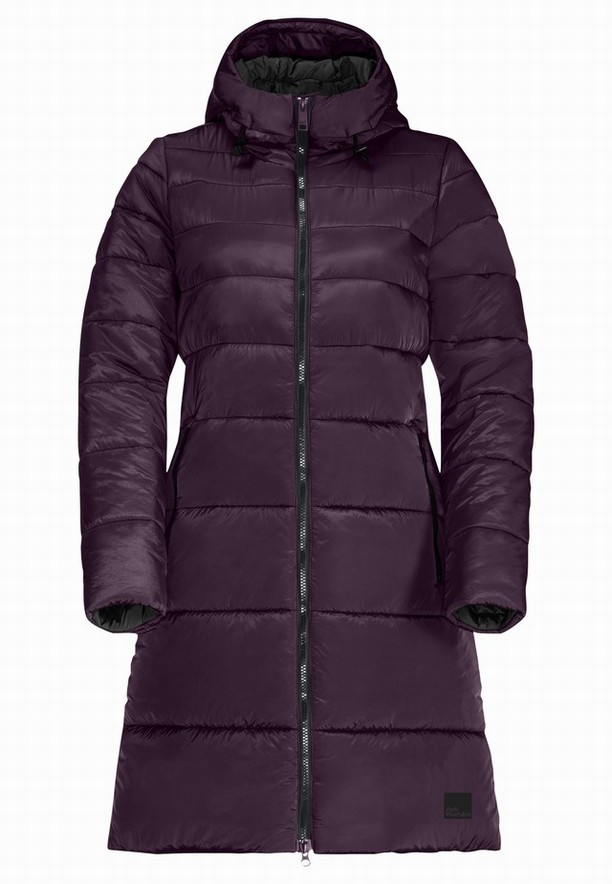 Purple Women Jack Wolfskin Eisbach Coats | 98347363