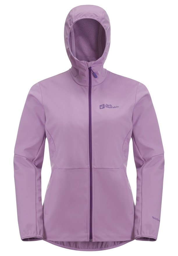 Purple Women Jack Wolfskin Feldberg Hoody Softshell Jackets | 94831052